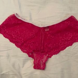 Hot pink lace panty